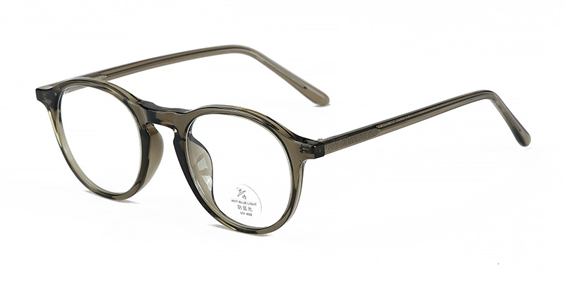 K9190 TR90 Square Frame Eyeglasses with Acetate Temples and Blue Light Blocking Lenses