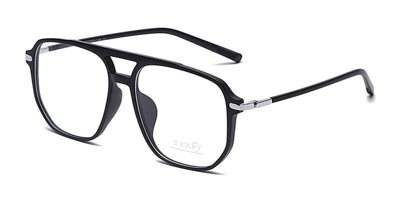 K9091 Oval Square Frame TR90 Anti-Blue Light Glasses with Acetate Temple