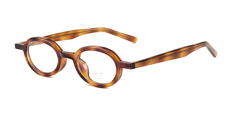 K9192 Elegant Oval-Shaped Face Frame TR90 Glasses with Acetate Temple