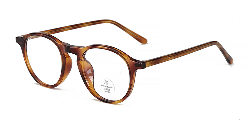 K9190 TR90 Square Frame Eyeglasses with Acetate Temples and Blue Light Blocking Lenses