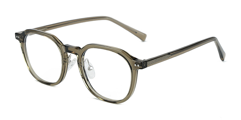 K9185 TR90 Square Front Frame Anti-Blue Light Glasses with Acetate Temple