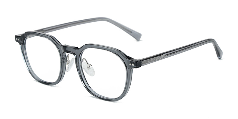 K9185 TR90 Square Front Frame Anti-Blue Light Glasses with Acetate Temple