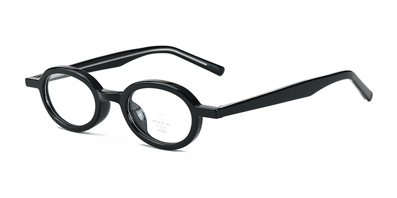 K9192 Elegant Oval-Shaped Face Frame TR90 Glasses with Acetate Temple