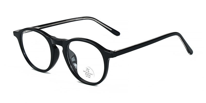 K9190 TR90 Square Frame Eyeglasses with Acetate Temples and Blue Light Blocking Lenses
