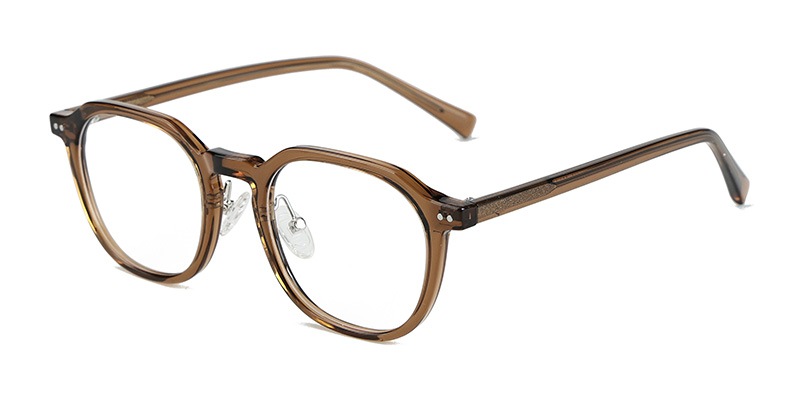 K9185 TR90 Square Front Frame Anti-Blue Light Glasses with Acetate Temple