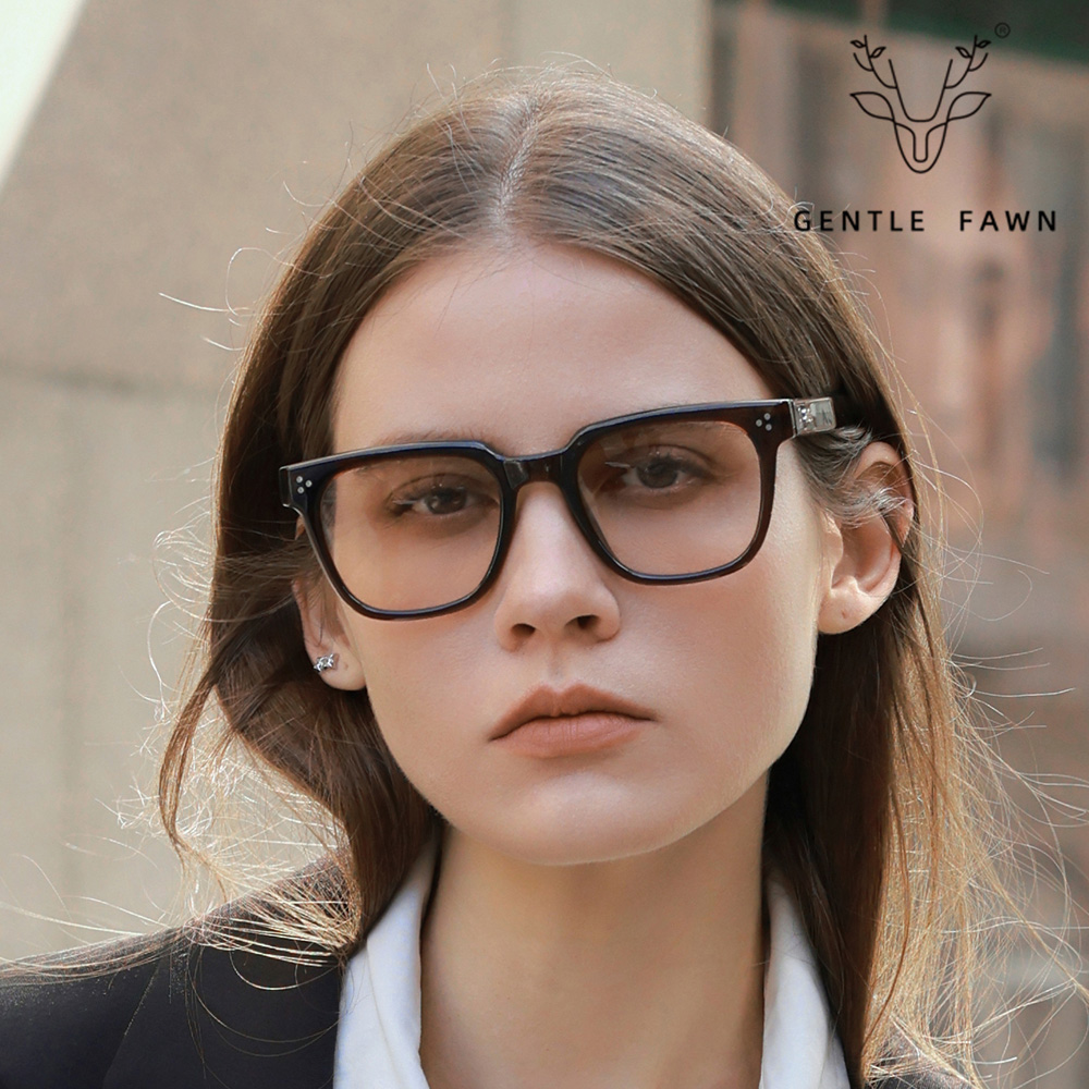 K9137-1 Square Decoration TR90 Acetate Temple Polarized Sunglasses With Temple Decoration