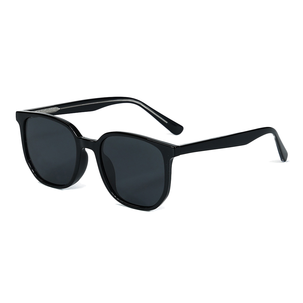 P9127 Simple Square-Frame Sunglasses TR90 Polarized Sunglasses With Acetate Temple