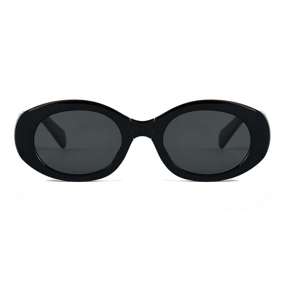 9998 TR90 Folding Sunglasses With Small Oval Double C Accessory Temples