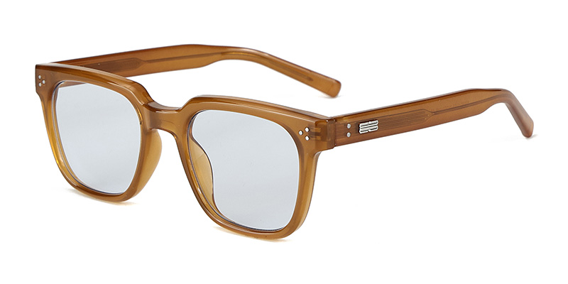 K9137-1 Square Decoration TR90 Acetate Temple Polarized Sunglasses With Temple Decoration