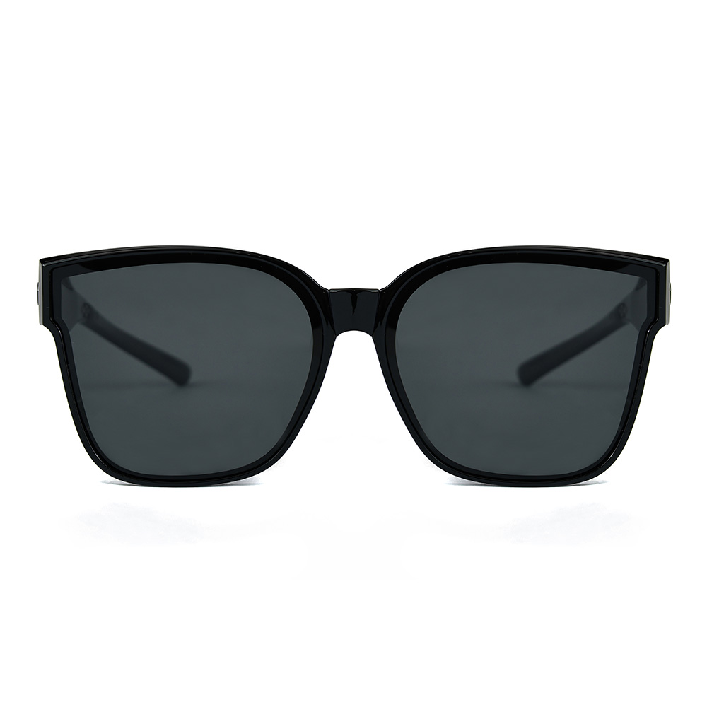 9997 Stylish Lightweight TR90 Square-Shaped Clip-On Sunglasses For Nearsightedness