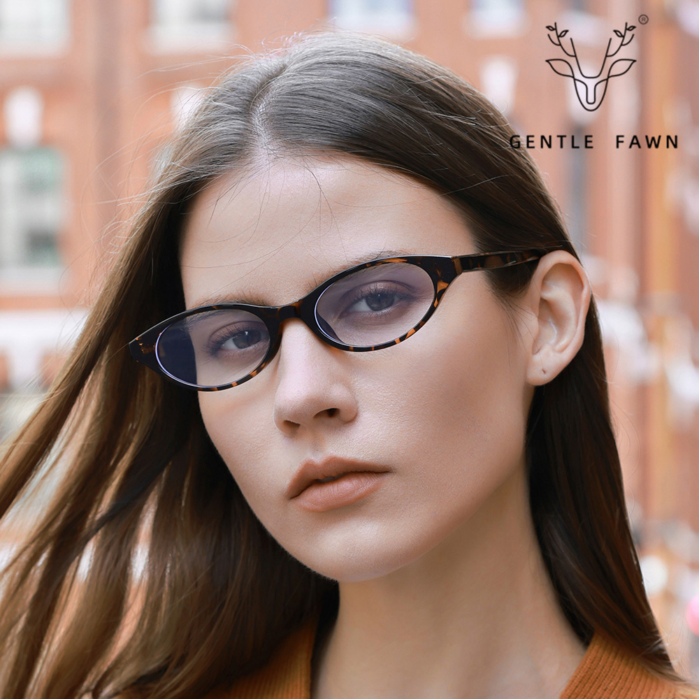 K9198 Small Frame Cat-Eye Retro Simple Anti-Blue Light Glasses