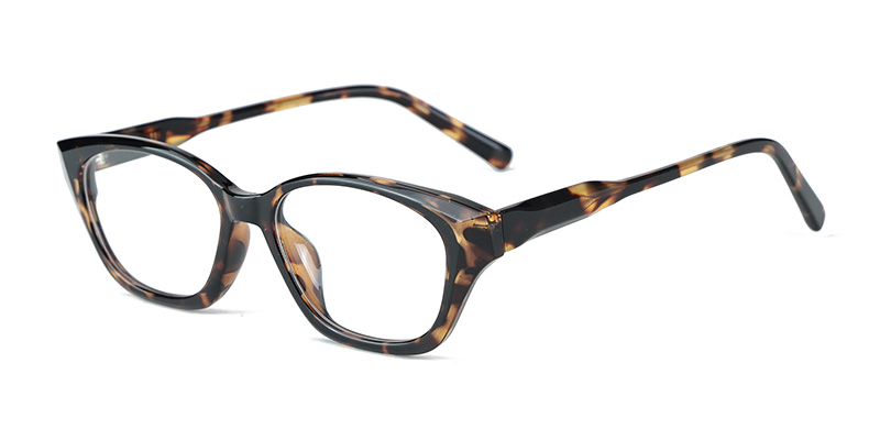 K9196 TR90 Fashion Cat-Eye Eyeglass Frame Anti-Blue Light Glasses with Acetate Temple