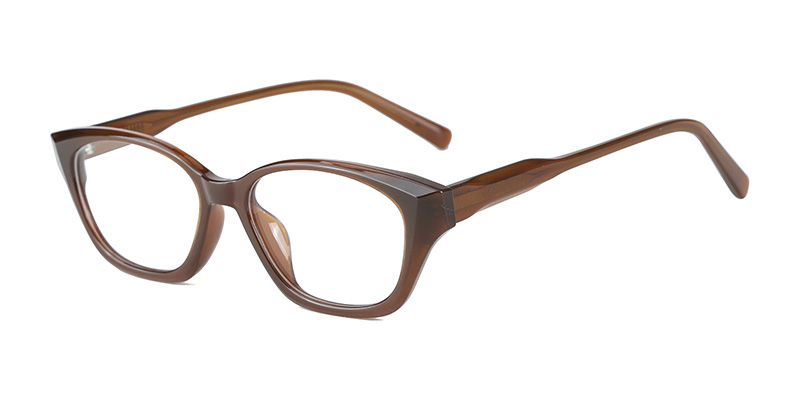 K9196 TR90 Fashion Cat-Eye Eyeglass Frame Anti-Blue Light Glasses with Acetate Temple