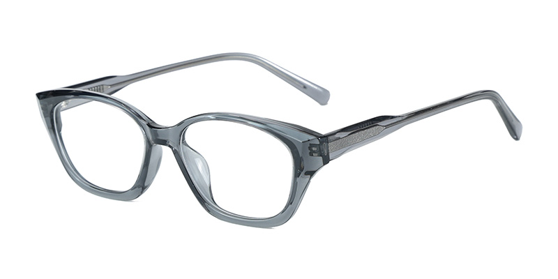 K9196 TR90 Fashion Cat-Eye Eyeglass Frame Anti-Blue Light Glasses with Acetate Temple