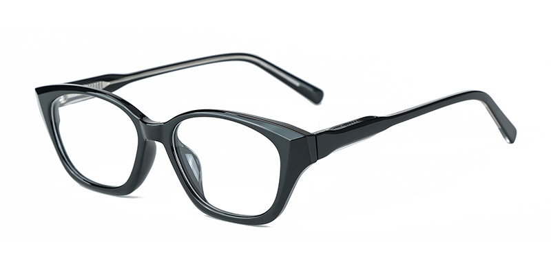 K9196 TR90 Fashion Cat-Eye Eyeglass Frame Anti-Blue Light Glasses with Acetate Temple