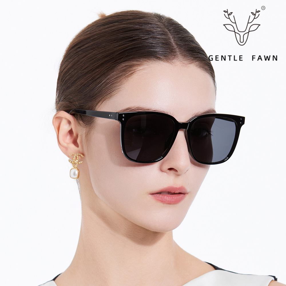 Stylish Square Frame TR90 Polarized Sunglasses  With Acetate Temple