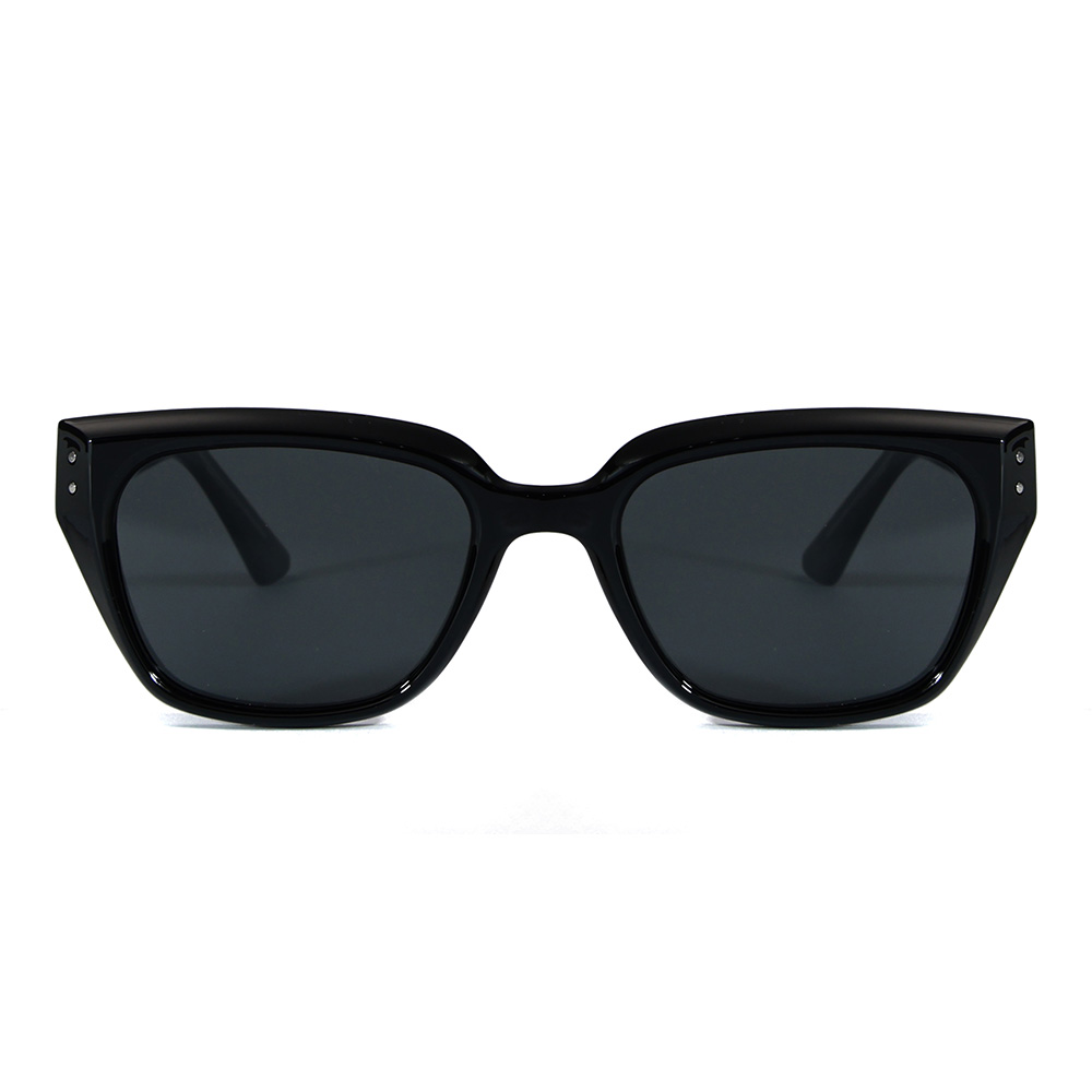 58257 Cat-Eye Frame TR90 Acetate Temple Polarized Sunglasses With Long Strip Decoration