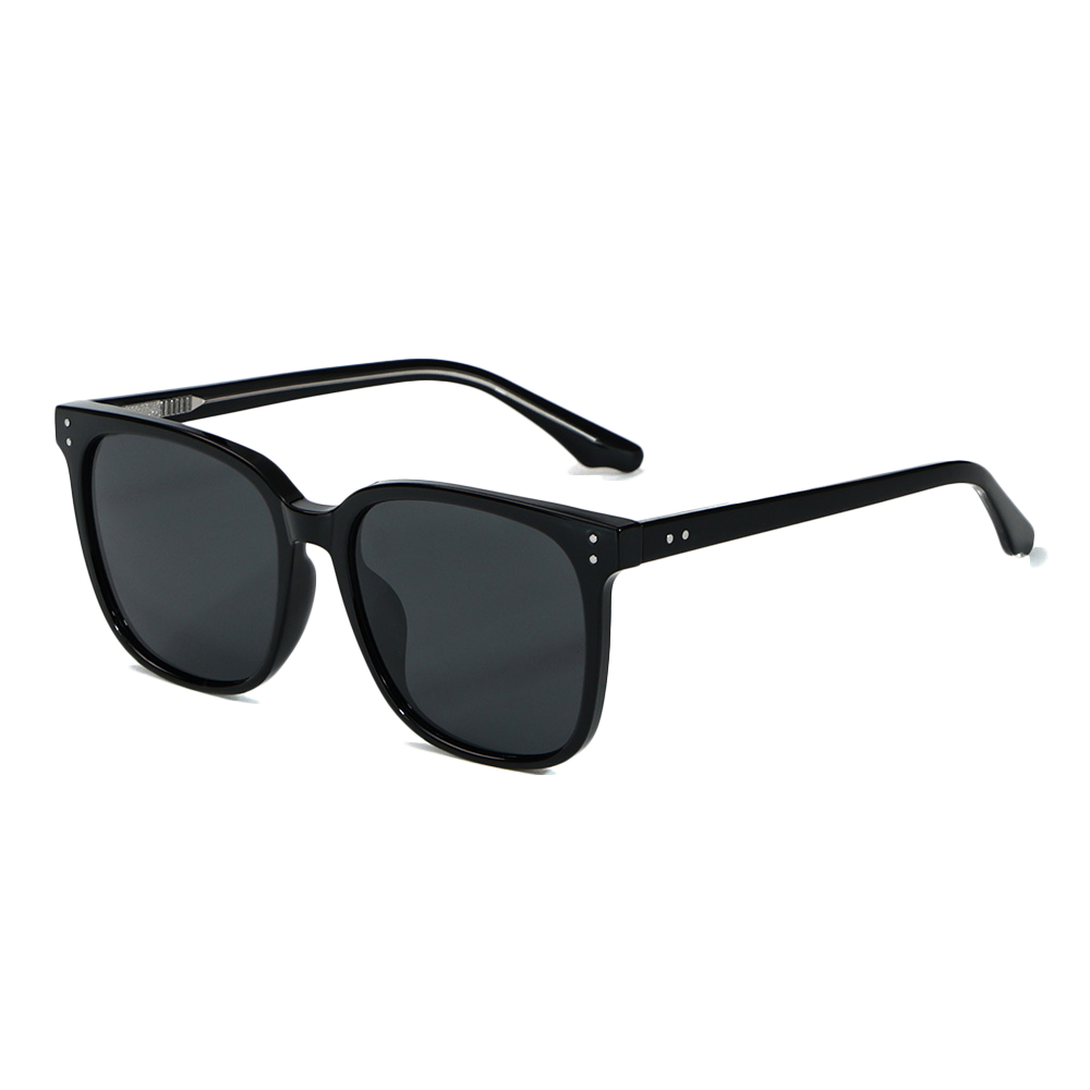 Stylish Square Frame TR90 Polarized Sunglasses  With Acetate Temple
