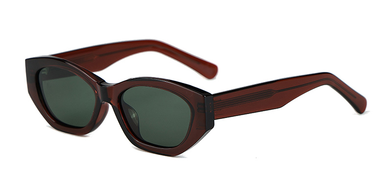 58265 3D Cat-Eye Frame TR90 Polarized  Sunglasses With Acetate Temple
