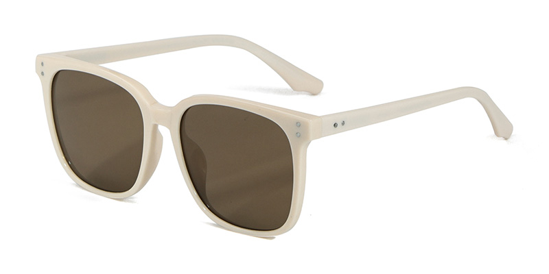 Stylish Square Frame TR90 Polarized Sunglasses  With Acetate Temple