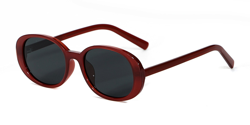 58255 Small Ellipse Lightweight Practical TR90 Polarized Sunglasses With Acetate Temple