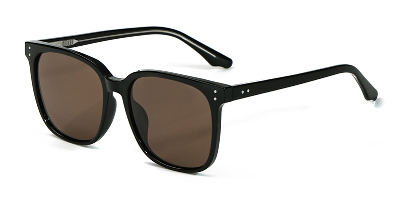 Stylish Square Frame TR90 Polarized Sunglasses  With Acetate Temple