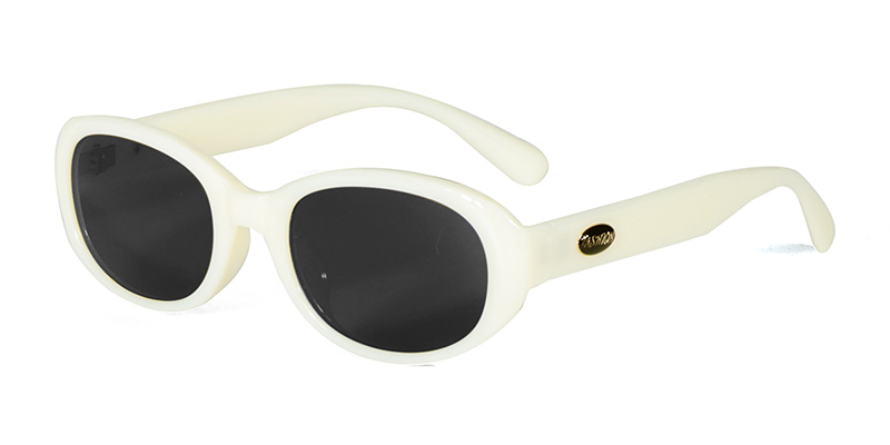 58254 Small Ellipse TR90 Polarized Sunglasses  With Crystal Gel Logo