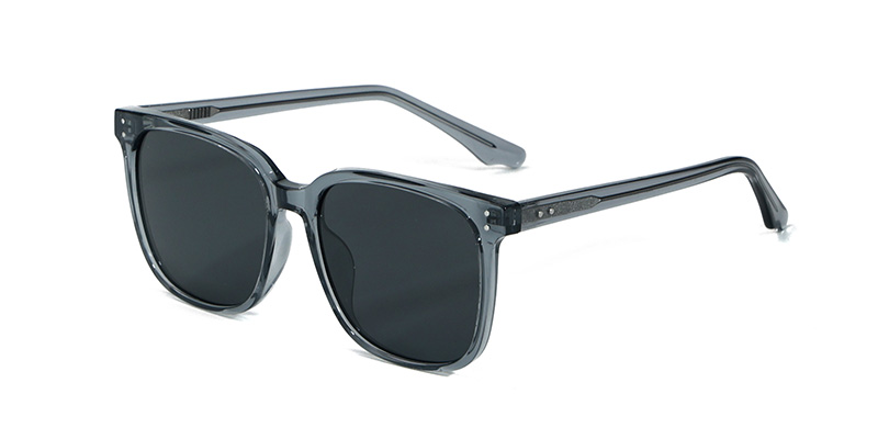 Stylish Square Frame TR90 Polarized Sunglasses  With Acetate Temple