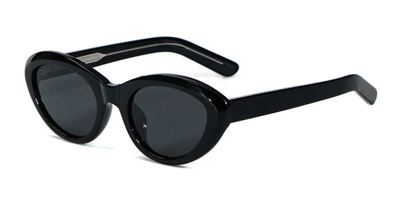 58260 Stylish Soft Lines Oval Shape TR90 Polarized  Sunglasses With Acetate Temple