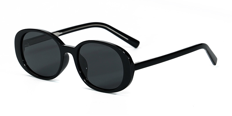 58255 Small Ellipse Lightweight Practical TR90 Polarized Sunglasses With Acetate Temple