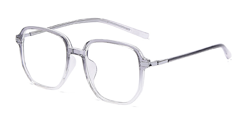 K9090 Large Square Metal Splicing TR90 Blue Light Glasses With Acetate Temple