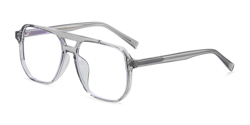 K9024 Double Beam Stylish Simple Square TR90 Blue Light Glasses With Acetate Temple