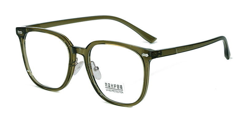 202308 Square U-Shaped Nose Pads TR90 Blue Light Glasses