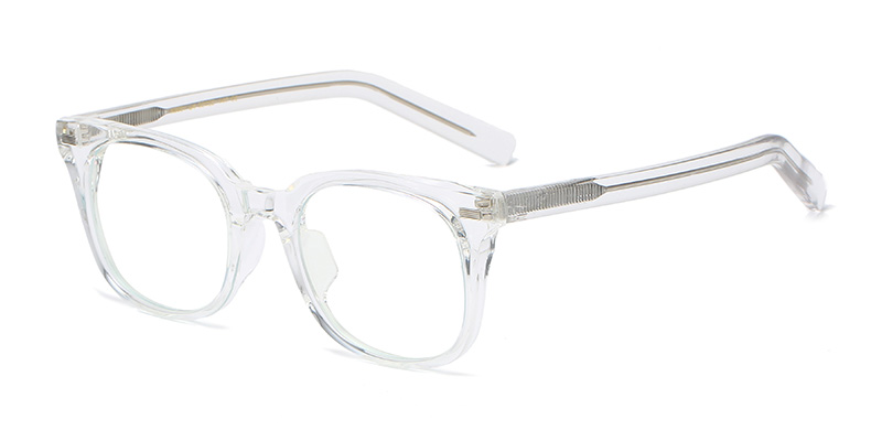 K9001 Small Square Simple TR90 Blue Light Glasses With Acetate Temple