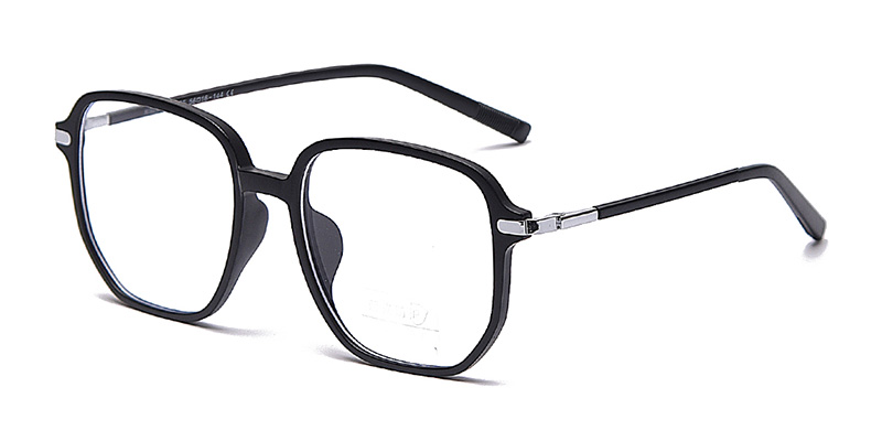 K9090 Large Square Metal Splicing TR90 Blue Light Glasses With Acetate Temple