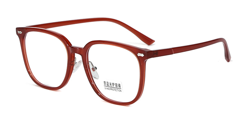 202308 Square U-Shaped Nose Pads TR90 Blue Light Glasses