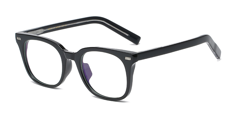 K9001 Small Square Simple TR90 Blue Light Glasses With Acetate Temple