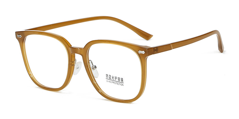 202308 Square U-Shaped Nose Pads TR90 Blue Light Glasses