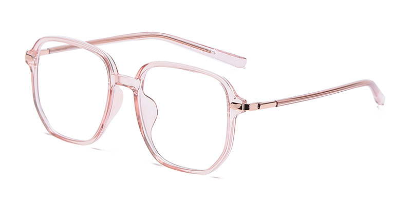 K9090 Large Square Metal Splicing TR90 Blue Light Glasses With Acetate Temple