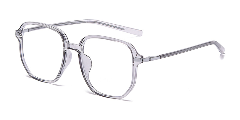 K9090 Large Square Metal Splicing TR90 Blue Light Glasses With Acetate Temple