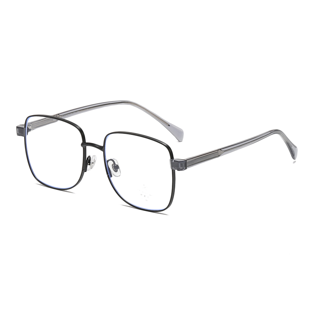 ZS52050 Square Pin Insertion Leg Everyday Versatile Metal Blue Light Glasses