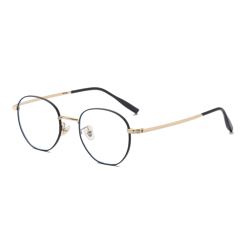 ZS52069 Simple Lightweight Multilateral Metal Blue Light Glasses