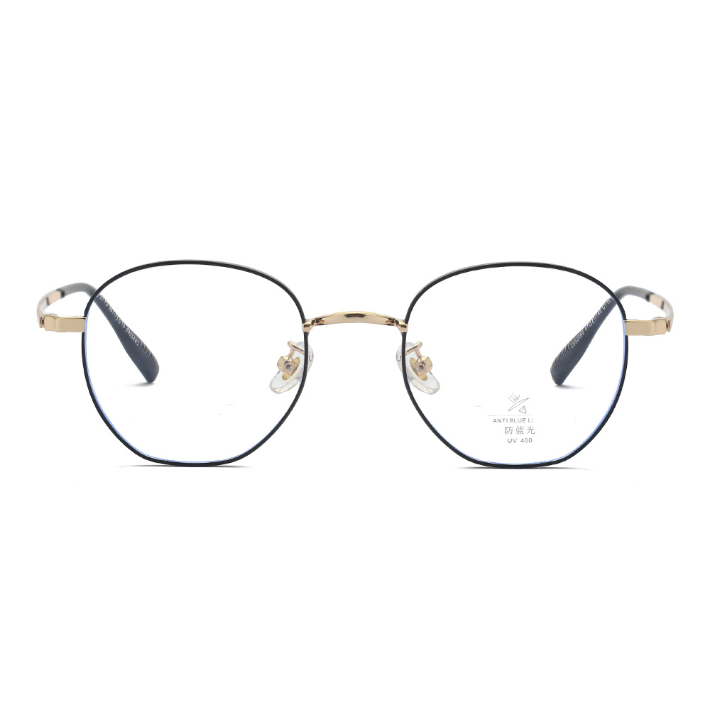 ZS52069 Simple Lightweight Multilateral Metal Blue Light Glasses