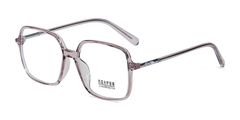 K9131 Atmosphere Square Frame With Metal Slim Temples TR90 Blue Light Glasses With Acetate Temple