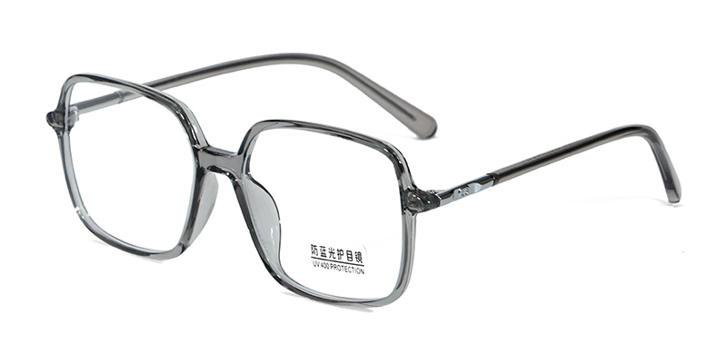 K9131 Atmosphere Square Frame With Metal Slim Temples TR90 Blue Light Glasses With Acetate Temple