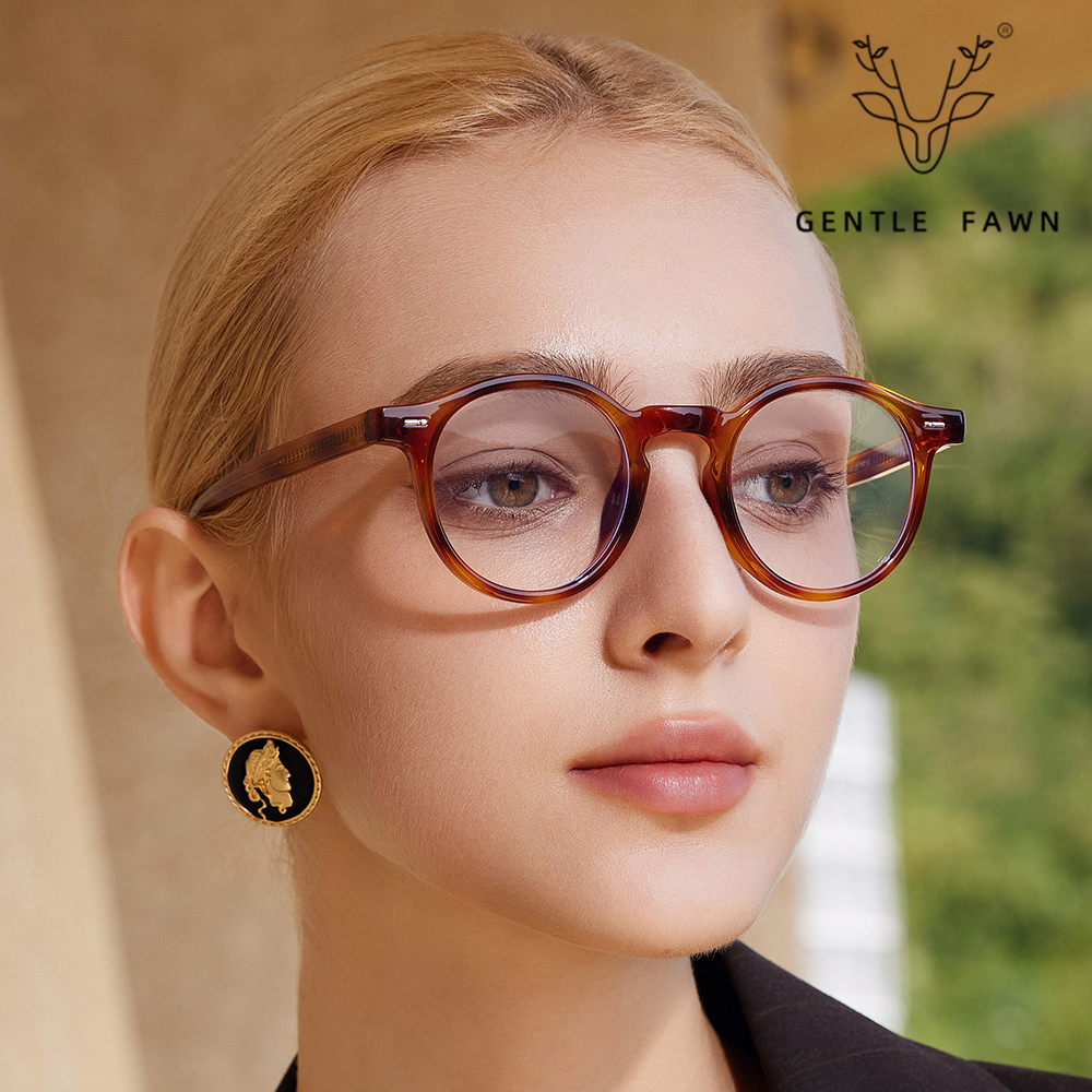 Stylish Unisex Small Oval Frame Clear Lens Frame