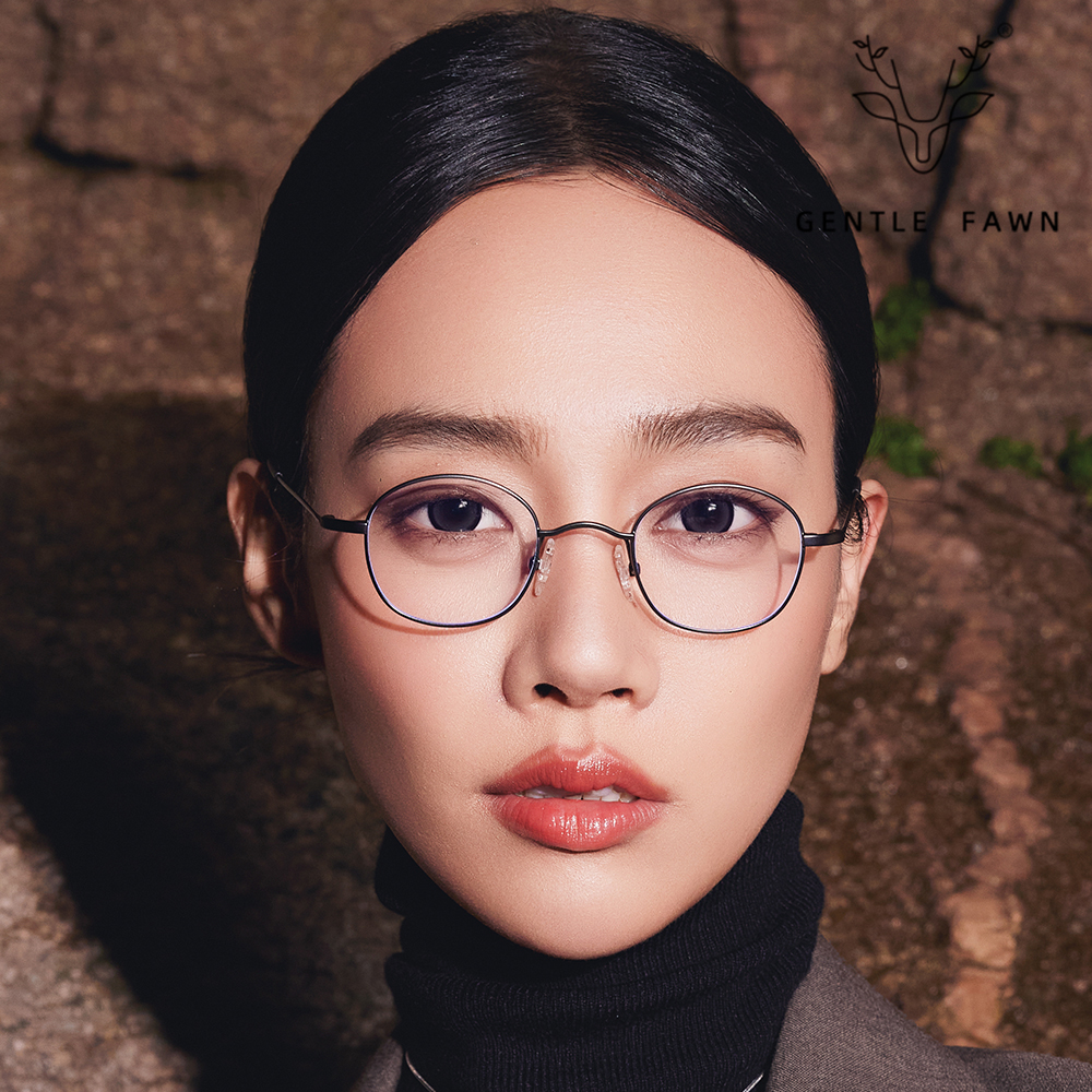 Clear Round Frame Metal Anti Blue-ray Glasses