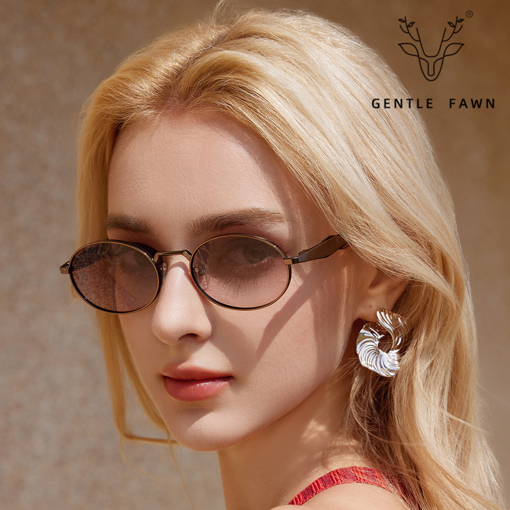 Fashion Small Oval Polarized Sunglasses