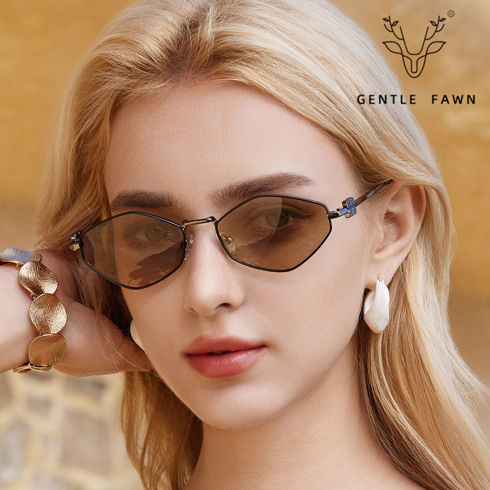 Trendy Small Frame Polygon UV Protection Sunglasses