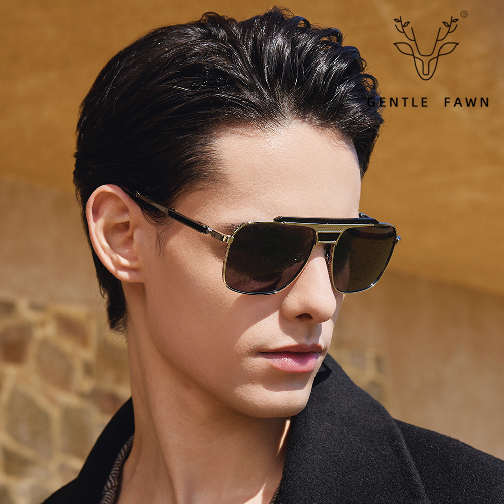 Vintage Metal Aviator Polarized Sunglasses